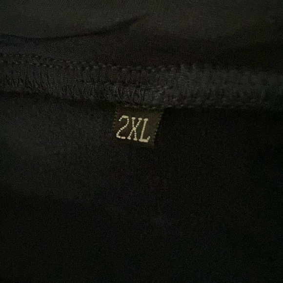 Navy Blue And Red Striped Long Sleeve  Plus Size 2X Midi Dress - Picture 5 of 7